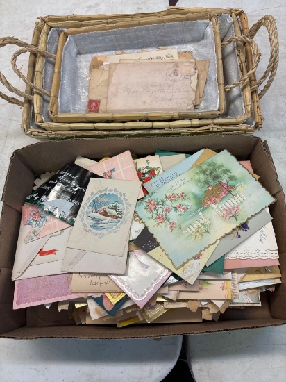 Vintage cards, letters, etc.