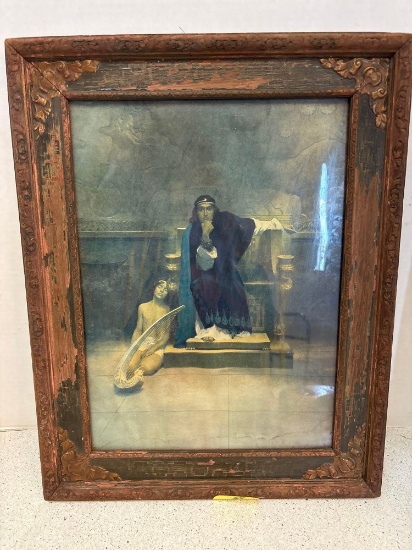 William Ladd Taylor print, king David and boy