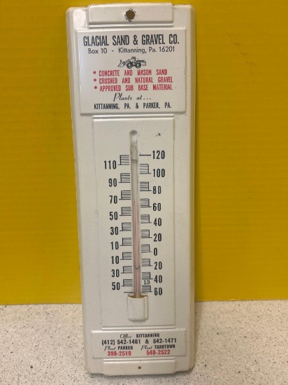 glacial sand and gravel thermometer