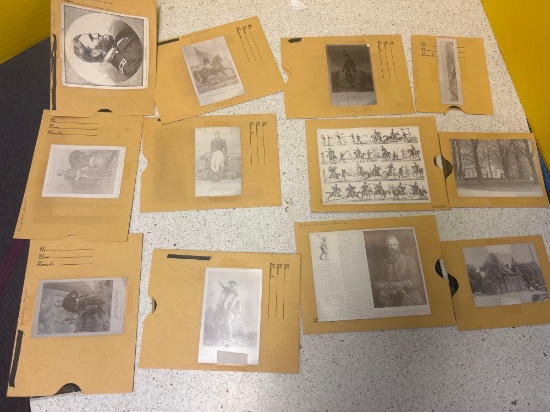 12 vintage photographic negatives of American history