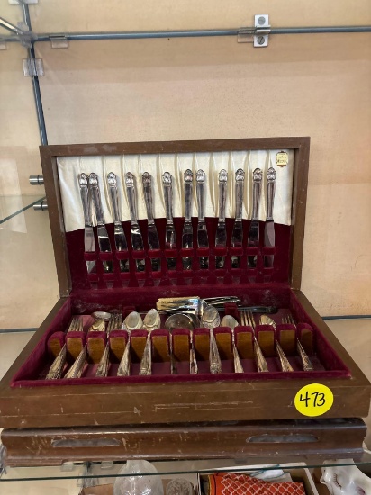 96 piece set international danish princess silverplate flatware