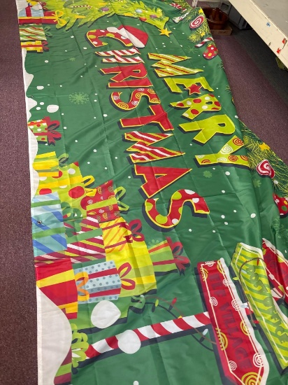 New Merry Christmas banner approximately 6 x 13