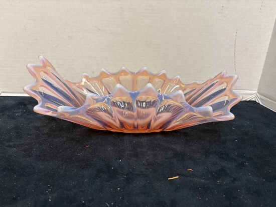 Fostoria pink opalescent bowl