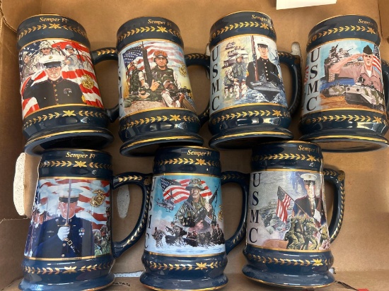 7 Hamilton collection semper fi mugs