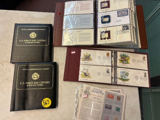 US first day covers and special covers and golden replicas