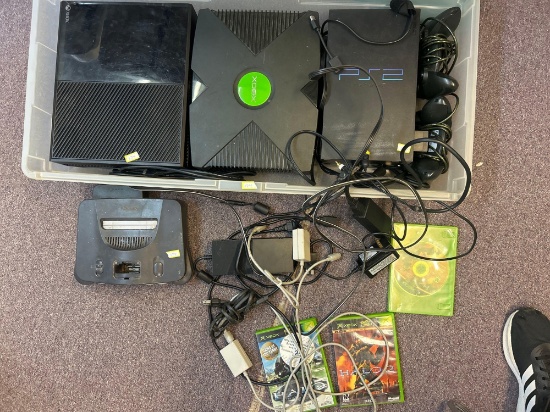 Xbox, Xbox one, PS2, Nintendo 64 consoles