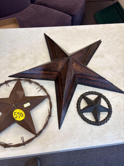 Metal stars outdoor decoration