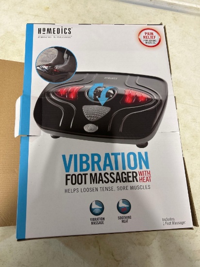 vibration foot massager with heat in box