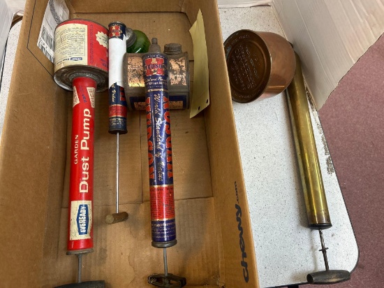 antique sprayers and dust pumps