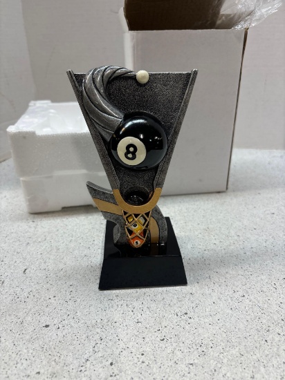 10 billiard trophies
