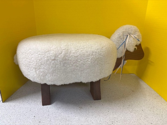 Sheep footstool