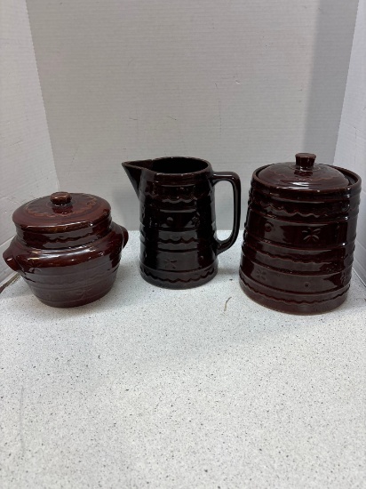 Marcrest bean pot, pitcher, cookie jar
