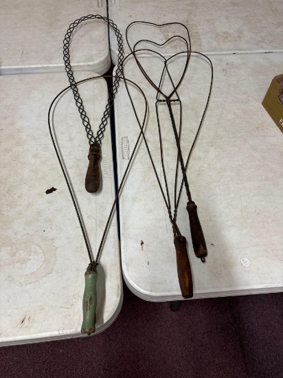 Antique rug beaters, Driftwood Seahorse decor, etc