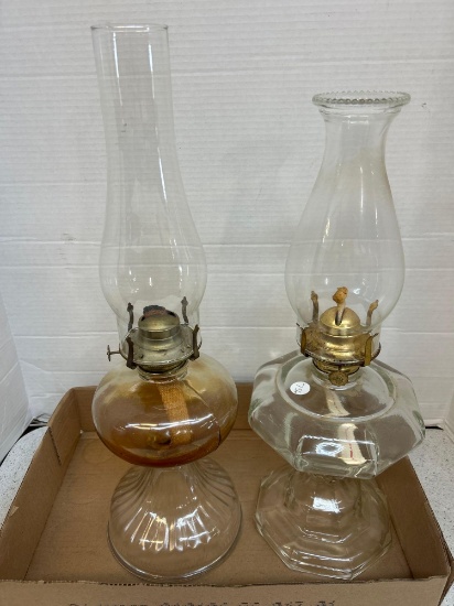 vintage oil lamps