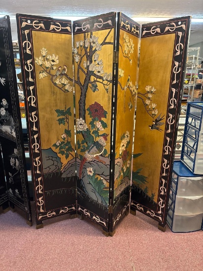 Four panel room divider