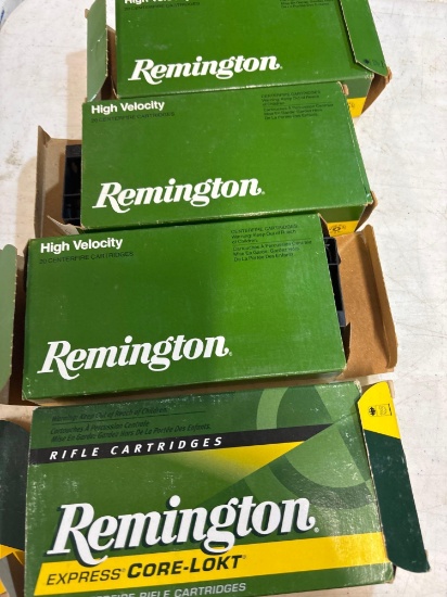 Clay target thrower empty Remington cartridges