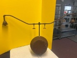 large antique hanging gas light