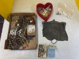 Nice vintage jewelry, mesh purse, and more
