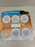 Five pack LED puck lights