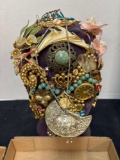Mannequin head with jewelry and more