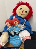 Raggedy Ann doll and lamp base