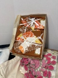 NOS placemat set embroidery table runner