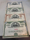 4 stock certificates, CLEVITE Corporation