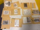 12 vintage photographic negatives of American history