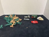 vintage matchbox cars, plastic army soldiers