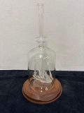Litchfield glass sculpture, England, sailboat