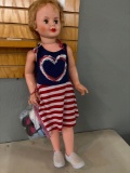 3 foot tall doll with clothes