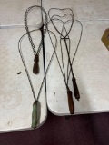 Antique rug beaters, Driftwood Seahorse decor, etc