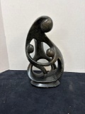 mother and child stone sculpture 13 inches tall