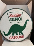 Sinclair dino gasoline dinosaur metal sign 30 inches in diameter