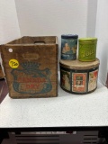 Canada dry crate, Vintage tins, cookie cutters