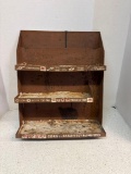 Antique foot relief, metal store, display