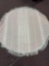 New old stock, Damask Round fringe tablecloth, vintage