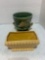 Hull and brush pottery planters