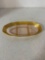 Pink depression glass serving tray