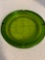 Large green Blenko glass ashtray