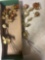 hanging metal brass and copper roses floral decoration