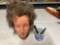 cosmetology head and vintage razors