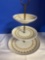 Royal China Viking gold three tier tray