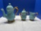 Cameron clay products, cabbage roll three-piece tea set
