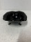 L.E. Smith Glass Black Amethyst 3-Footed Bowl