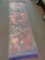 Asian wall hangings, one silk, two paper
