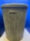 Vintage galvanized waste can