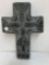 Carved stone crucifix