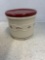 Longaberger pottery woven traditions, classic red, salt crock with lid