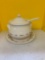 Longaberger pottery woven traditions, classic red soup terrine set